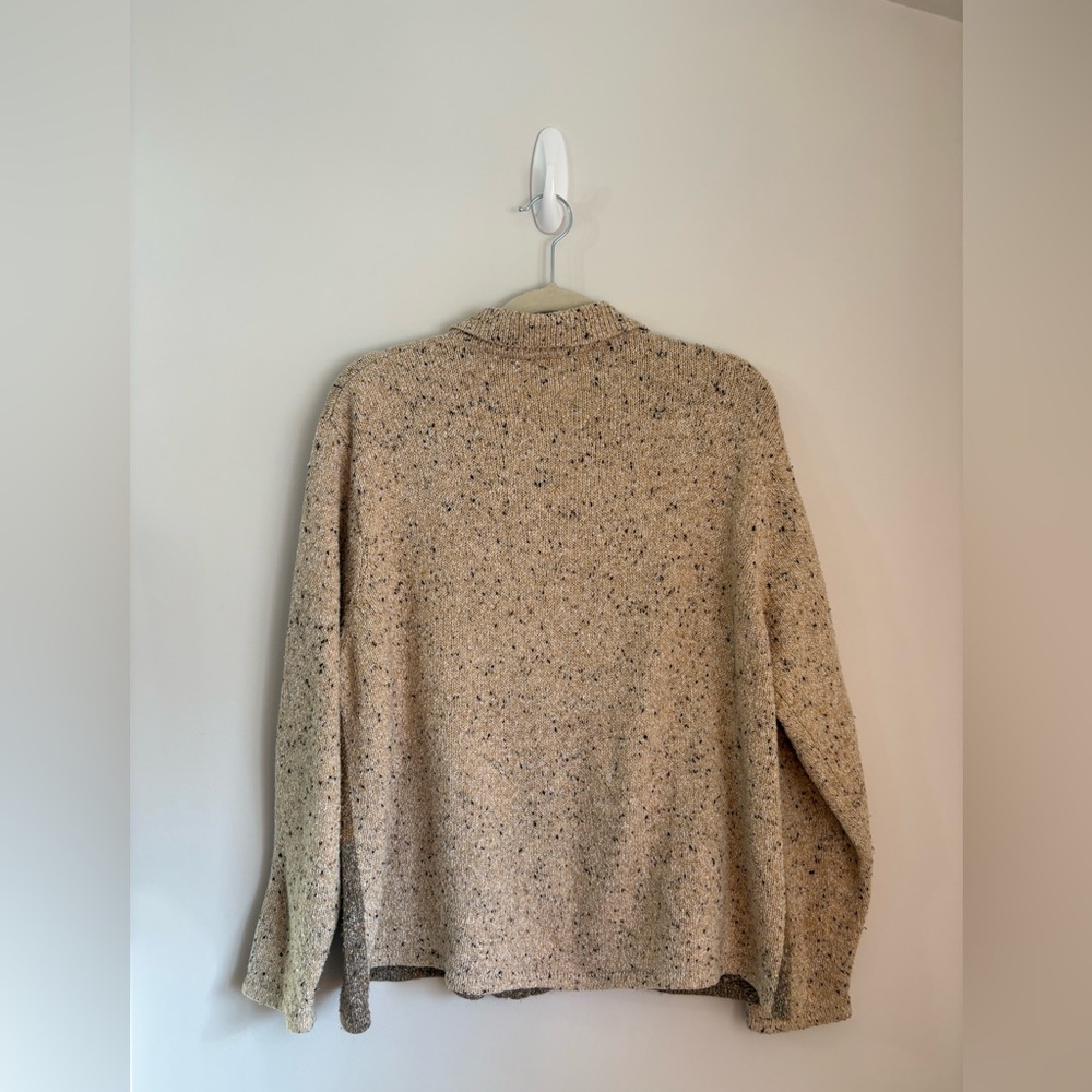 Vintage Novelty Knit Cardigan Embroidered Dog Walker Scenic Cottagecore Sweater - Picture 3 of 5